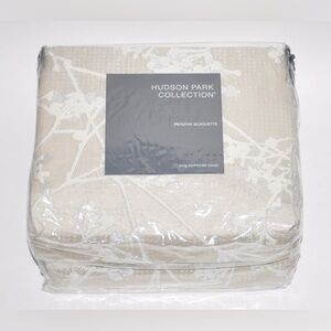 NEW Hudson Park Meadow Silhouette KING Size Duvet Cover Light Taupe MSRP $485